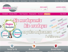 Tablet Screenshot of davetiyesarayi.com